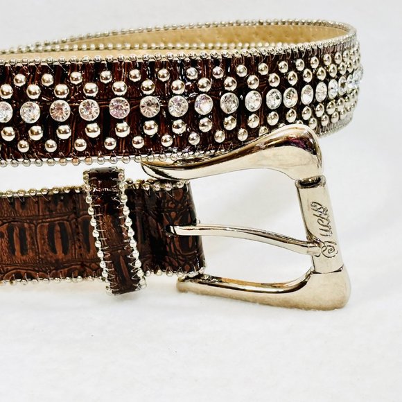 Guess Faux Leather Western Style Belt - XL - Picture 9 of 13